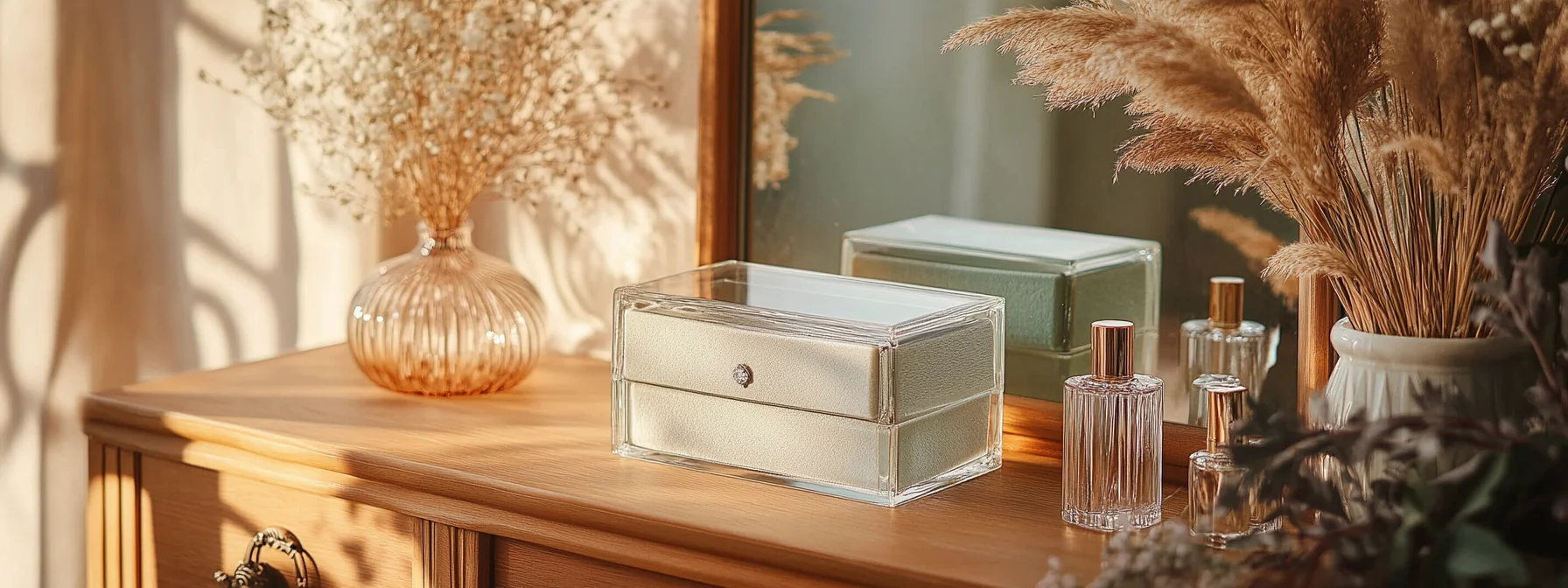 Another angle of these jewelry boxes, perfect to display jewellery.